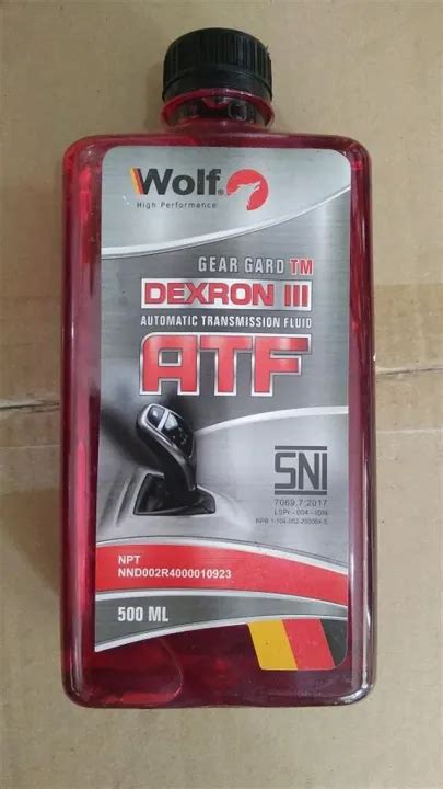 Oli Atf Power Steering Transmisi Matic Wolf Dexron Sni Ml Lazada