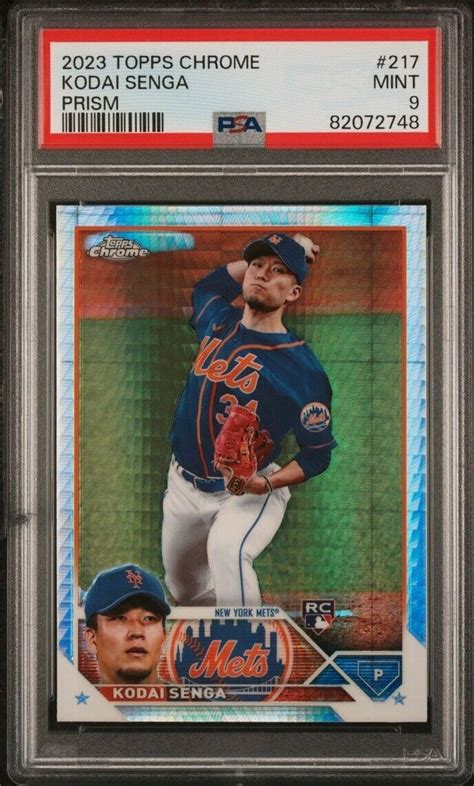 2023 Topps Chrome Prism Refractor 217 Kodai Senga RC For Sale