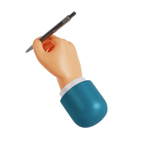 3d Hand Hold Pen 11577580 PNG