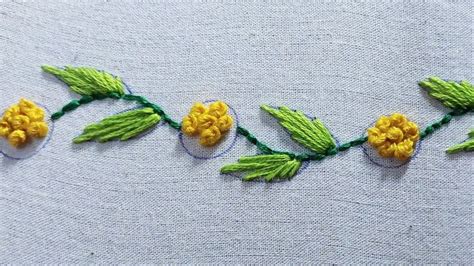 Hand embroidery vines design for neckline, border | Border design for ...