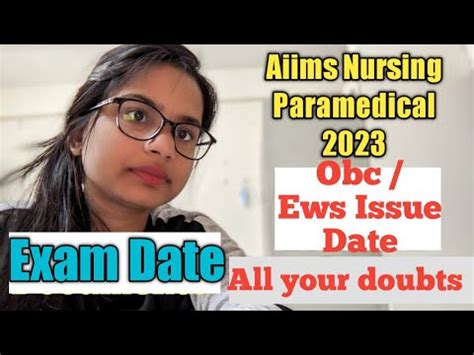 Aiims Nursing Exam Date 2023 Aiims Paramedical Exam Date 2023 Obc