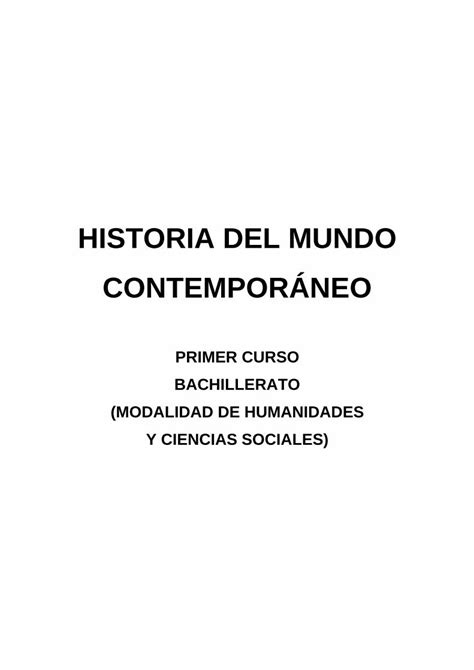 Pdf Historia Del Mundo ContemporÁneo Ies …ca