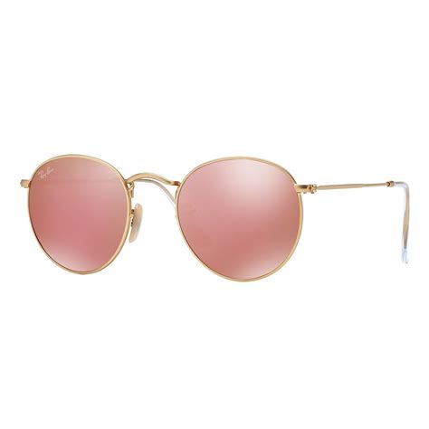 Ripley Lentes De Sol Ray Ban Round Metal Rb Z Rosado Espejado