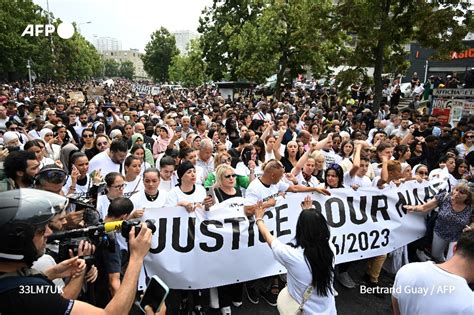 Agence France Presse On Twitter La Marche Blanche En Hommage à Nahel