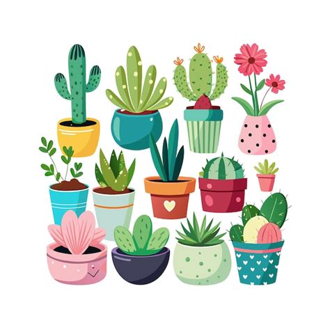 Premium Vector Houseplant In Pot Vector Illustration Concept