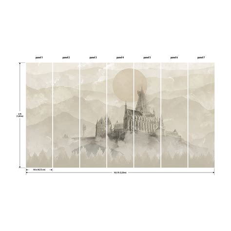 Snapklik.com : RMK12279M Harry Potter Hogwarts Castle Mural Peel And
