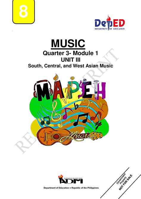 Mapeh Music Q3 Mod1 V5 Not Music Quarter 3 Module 1 Unit Iii South