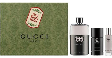 Gucci Guilty Pour Homme T Set Edt 90ml Edt 15ml Deo Stick 75 Ml • Price