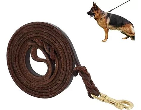 Correa De Cuero Para Perros Medianos Y Grandes 210x16mm Cuotas Sin