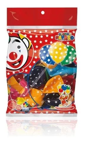 látex Globos Payaso redondo sortimento 12 Estrelas MercadoLivre