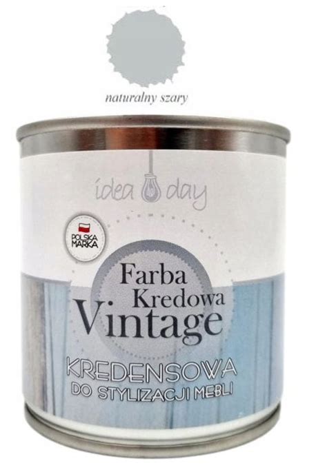 Farba Kredowa Vintage Do Mebli Naturalny Szary Ml Wszystkonadachy