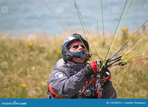 Paraglider launching stock photo. Image of sport, kite - 116753912