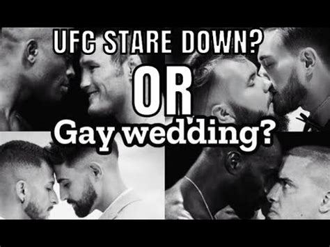 Ufc Staredown Or Gay Wedding Youtube