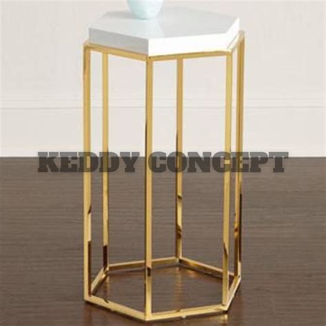 Keddy Concept Stainless Steel Pvd Coated Side Table For Home At Rs