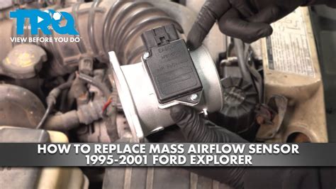 How To Replace Mass Airflow Sensor Ford Explorer Youtube