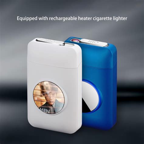 Creative anti-pressure cigarette case Personalized rechargeable ...