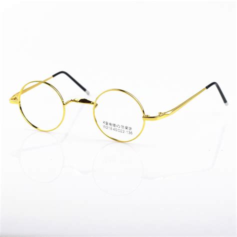 Vintage Small Round Eyeglass Frames Metal Full Rim Optical Unisex Glasses Ebay