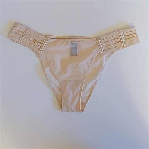 Victoria S Secret Intimates Sleepwear Victorias Secret Luxe Lingerie Mesh Cheekini Tanga