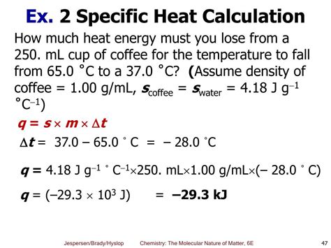 How To Do Specific Heat Calculations