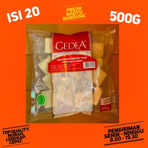 Jual CEDEA TAHU BASO IKAN FISH TOFU 500G SUKI SHABU STEAMBOAT HALAL