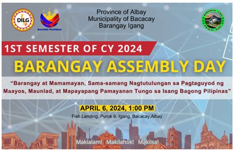 Barangay Assembly Annoucement Pdf