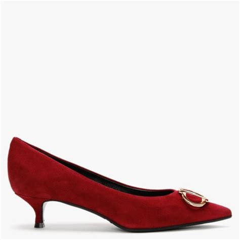 Burgundy Court Shoes Low Heel Atelier Yuwaciaojp