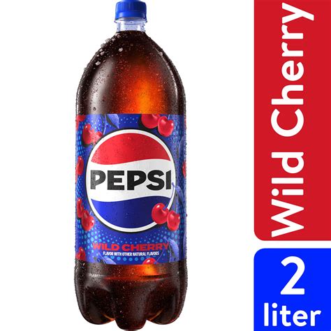 Pepsi Cola Wild Cherry Soda Liter Bottle Walmart