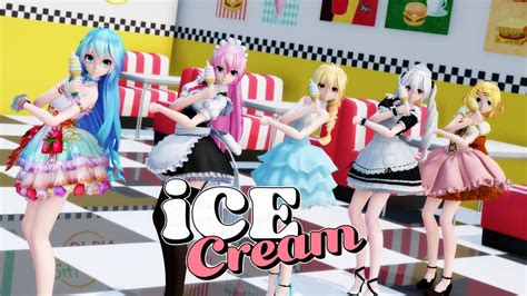 【mmd】blackpink X Selena Gomez Ice Cream Short Ver【vocaloids】 ニコニコ動画