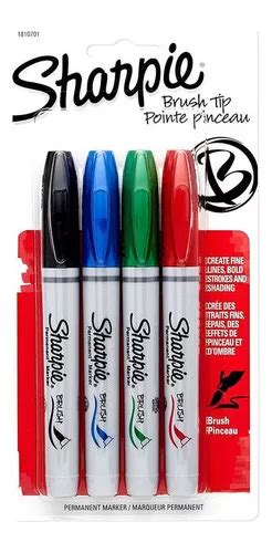 Marcadores Sharpie Punta Pincel En Set Colores Mercadolibre