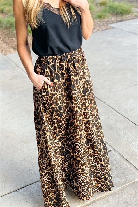 The Leopard Maxi Skirt Maxi Skirt Leopard Maxi Skirts Fashion