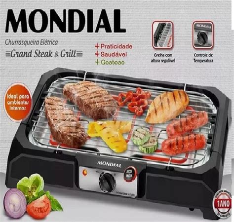 Churrasqueira Eletrica Pratic Steak Grill Mondial W V R