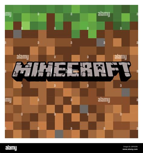 Vector logo of the video game Minecraft. Steam application. Mojang Studios, Xbox Game Studios ...