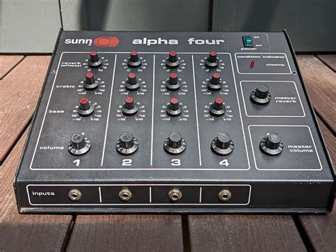 Vintage Sunn Alpha Four 100w Pa Mixer Keyboardguitarbass Reverb