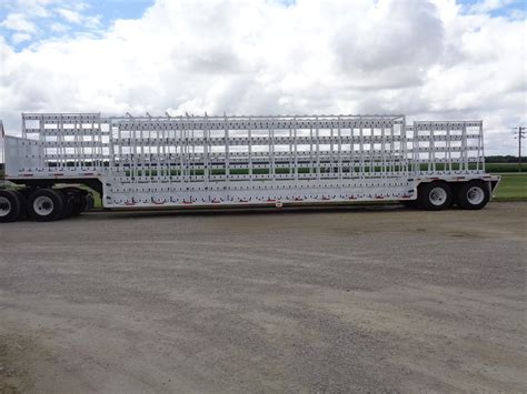 Unruh Fab Kansas Glass Transporting 52 Ft Open Trailer 1 Unruh