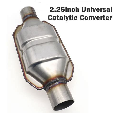 225inch Round Universal Catalytic Converter With 400 Cells Ceramic