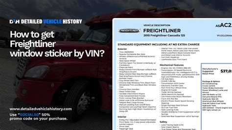 How To Access Freightliner Build Sheet By Vin Msrp Features Safety And More Revealed Youtube