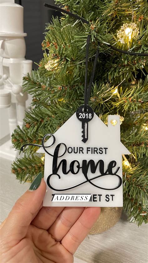 Our First Home Christmas Ornament Real Estate Agent T New Home Ornament Personalized New