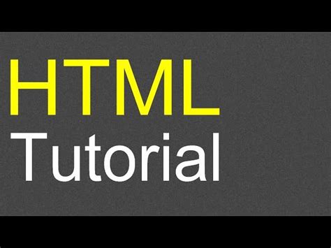 Html Tutorial For Beginners 00 Introduction To Html