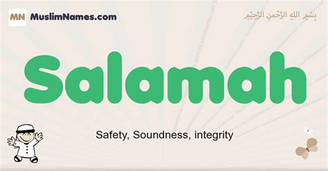 Salamah Muslim Boys Name And Meaning Islamic Boys Name Salamah