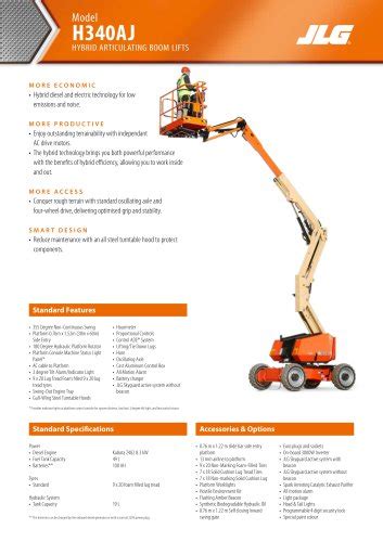 Model E450AJ Articulating BOOM LIFTs JLG Industries Inc PDF