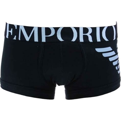 Emporio Armani Boxer Noir Avec Logo