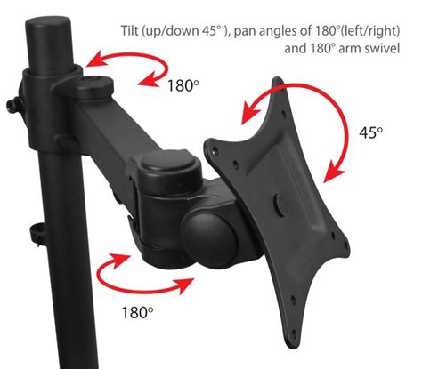 Ergonomic Dell 23 Inch Monitor With Desk Mount Clamp Discount Electronics