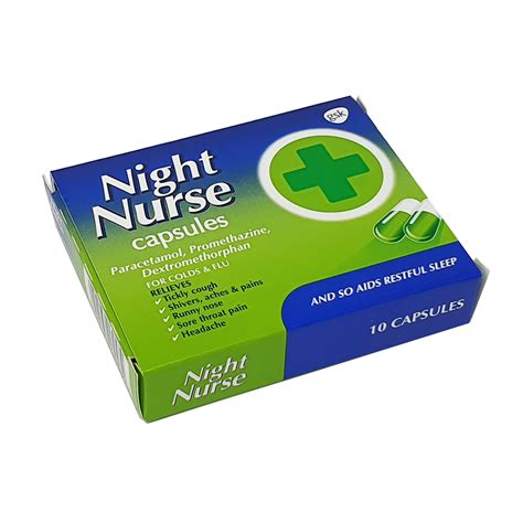 Night Nurse Cold & Flu - 10 Capsules - Medicine Marketplace
