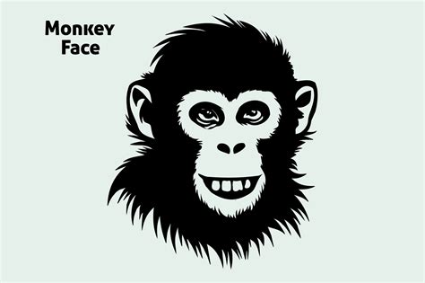 Monkey face Illustration free download 44591339 Vector Art at Vecteezy