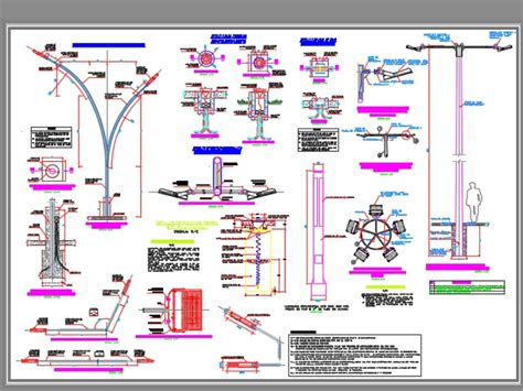 Alumbrado público en AutoCAD Descargar CAD 772 98 KB Bibliocad