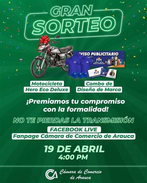 GRAN SORTEO VIRTUAL Cámara de Comercio de Arauca