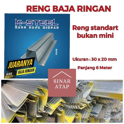 Jual Reng Baja Ringan Standart Bukan Mini Mm Panjang Meter