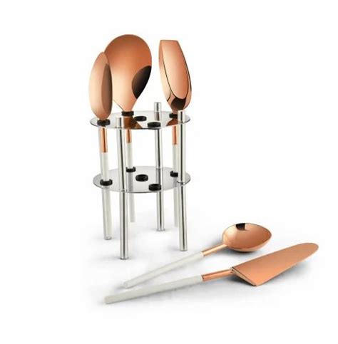 Stainless Steel Elegante 5 Pcs Zara Rosegold Serving Tool Type