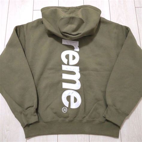 Supreme Satin Applique Hooded Sweatshirt By メルカリ