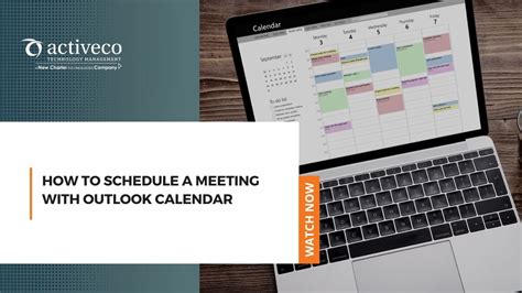 How To Schedule A Meeting With Outlook Calendar Youtube